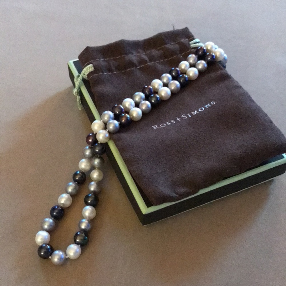 Ross-Simons Multi-Colored Freshwater Pearl Necklace -14k